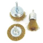 multipurpose wire brush set for removing paint, dirt, dust, etc.