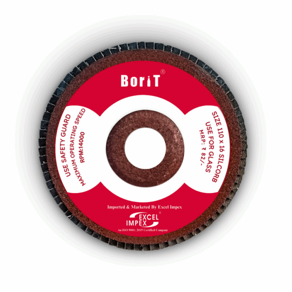 Borit Flap Wheel For Glass Stone Back Up 4.25 inch