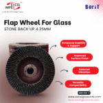 Borit Flap Wheel For Glass Stone Back Up 4.25 inch - Image 6